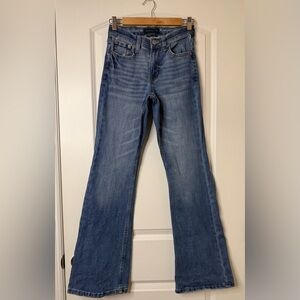 Aeropostale Blue High Rise Flare Women's Jeans Size 0